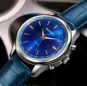 Blue and Silver Men's Watch